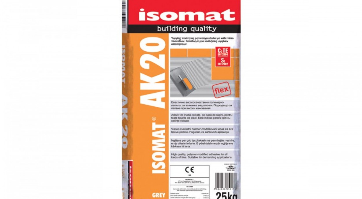 ISOMAT ΑΚ-20 25KG ΛΕΥΚΗ 12,90€
